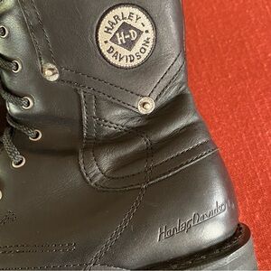 Harley Davidson Leather Motorcycle 84070 Kelly Welt Lace Women's Biker Boots 6.5